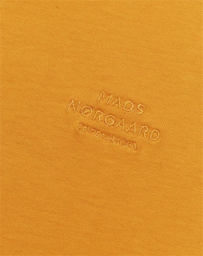 Mads Nørgaard - Cotton Jersey Frode Logo T-Shirt - Zinnia